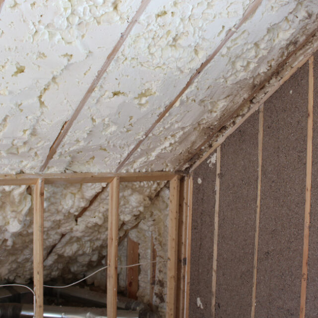 Hybrid Open Cell Spray Foam and Cellulose