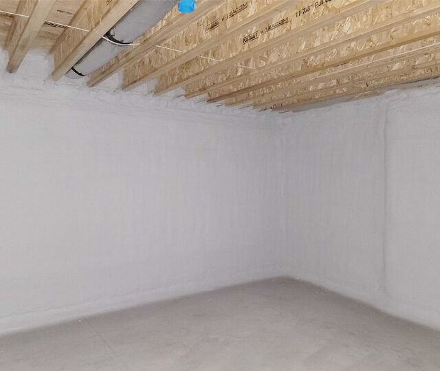 Foundation walls closed cell foam