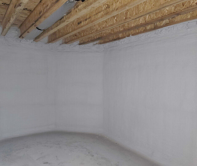 Foundation walls closed cell foam