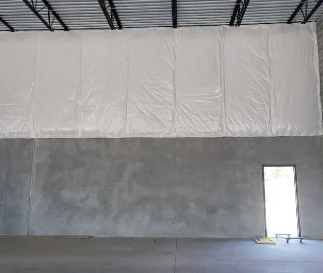 White Vinyl PSK insulation at a data center.