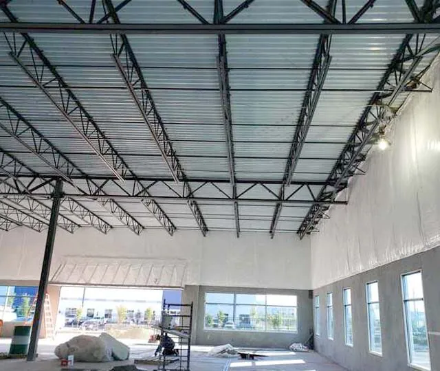 White Vinyl PSK insulation at a data center.