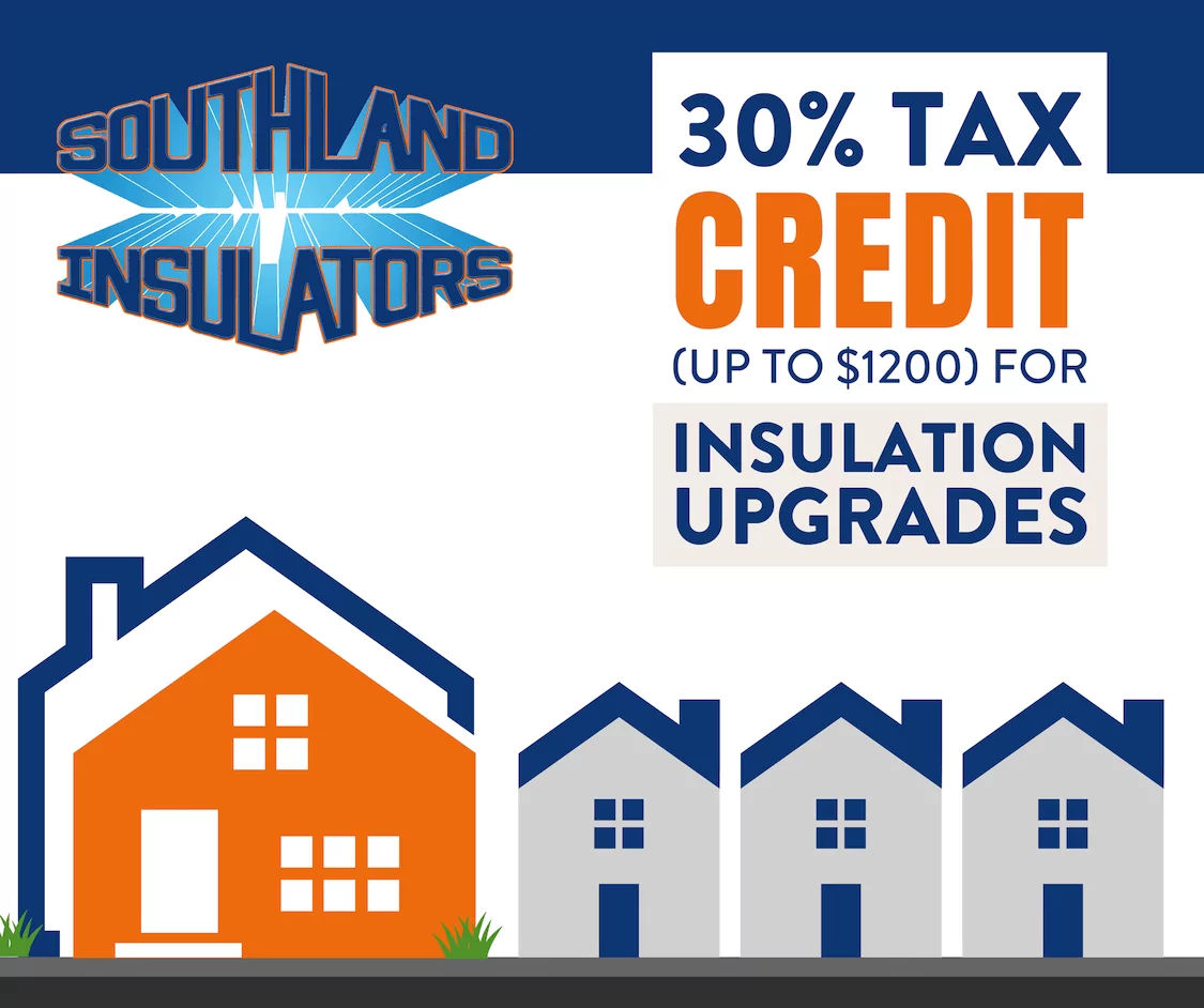 30% Tax Credit (up to $1200) for Insulation upgrades