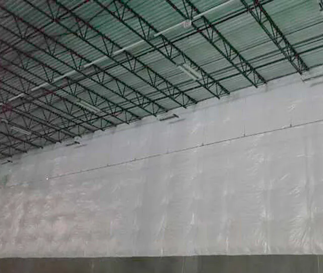 White Vinyl PSK insulation at a data center.