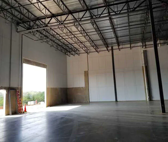 White Foil JM rigid insulation at data center