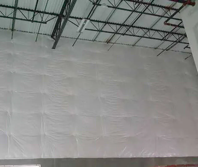 White Vinyl PSK insulation at a data center.