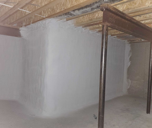 Foundation walls closed cell foam