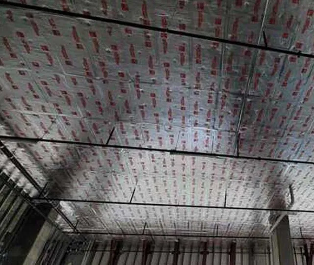 FireSpan insulation at underside of concrete slab