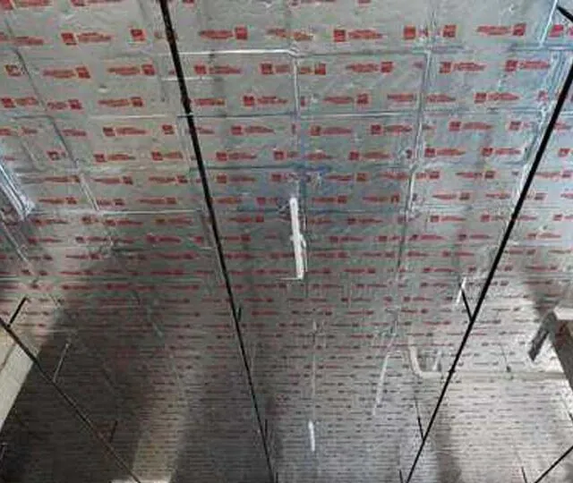 FireSpan insulation at underside of concrete slab