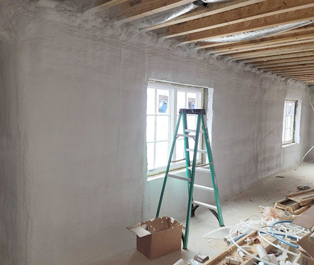 Foundation walls closed cell foam