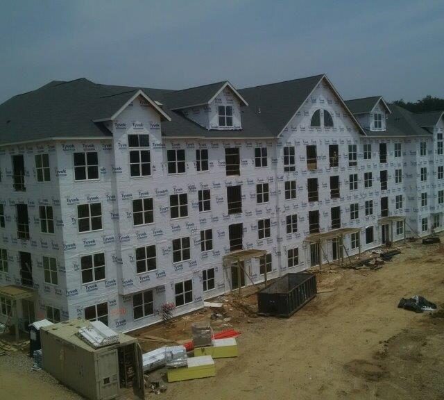 Exterior of multifamily construction