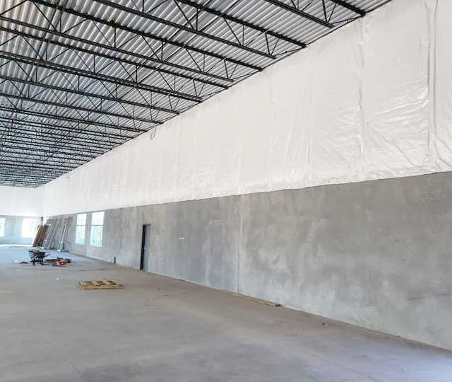White Vinyl PSK insulation at a data center.