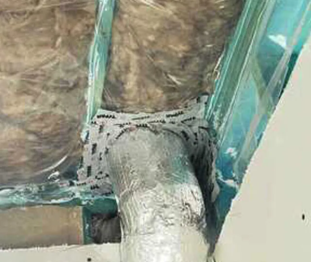 Stick pinned and full cavity roof with Certainteed Membrane vapor barrier