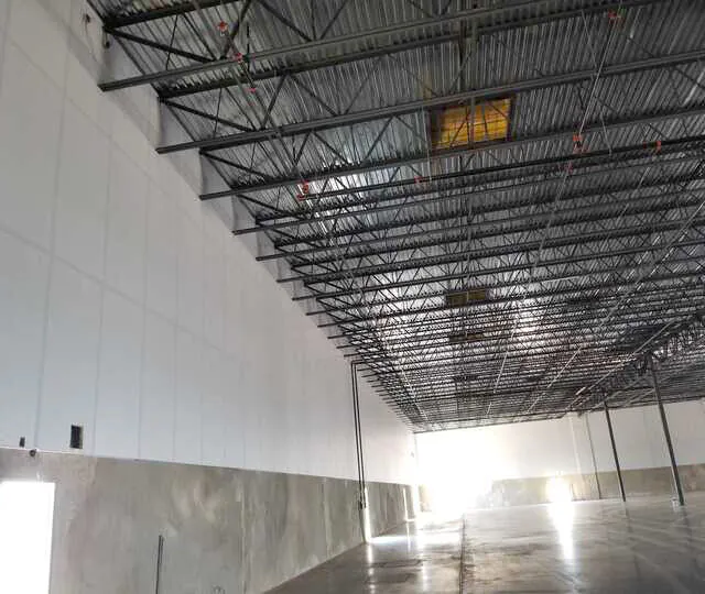 White Foil JM rigid insulation at data center